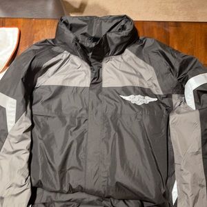 Harley Davidson Full Speed Reflective Rainsuit. Excellent condition.